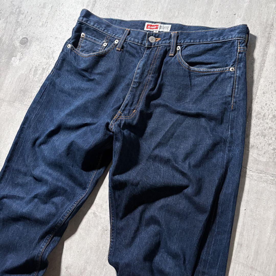パンツ X-LARGE 20X1 PRINTED DENIM PANT y2k