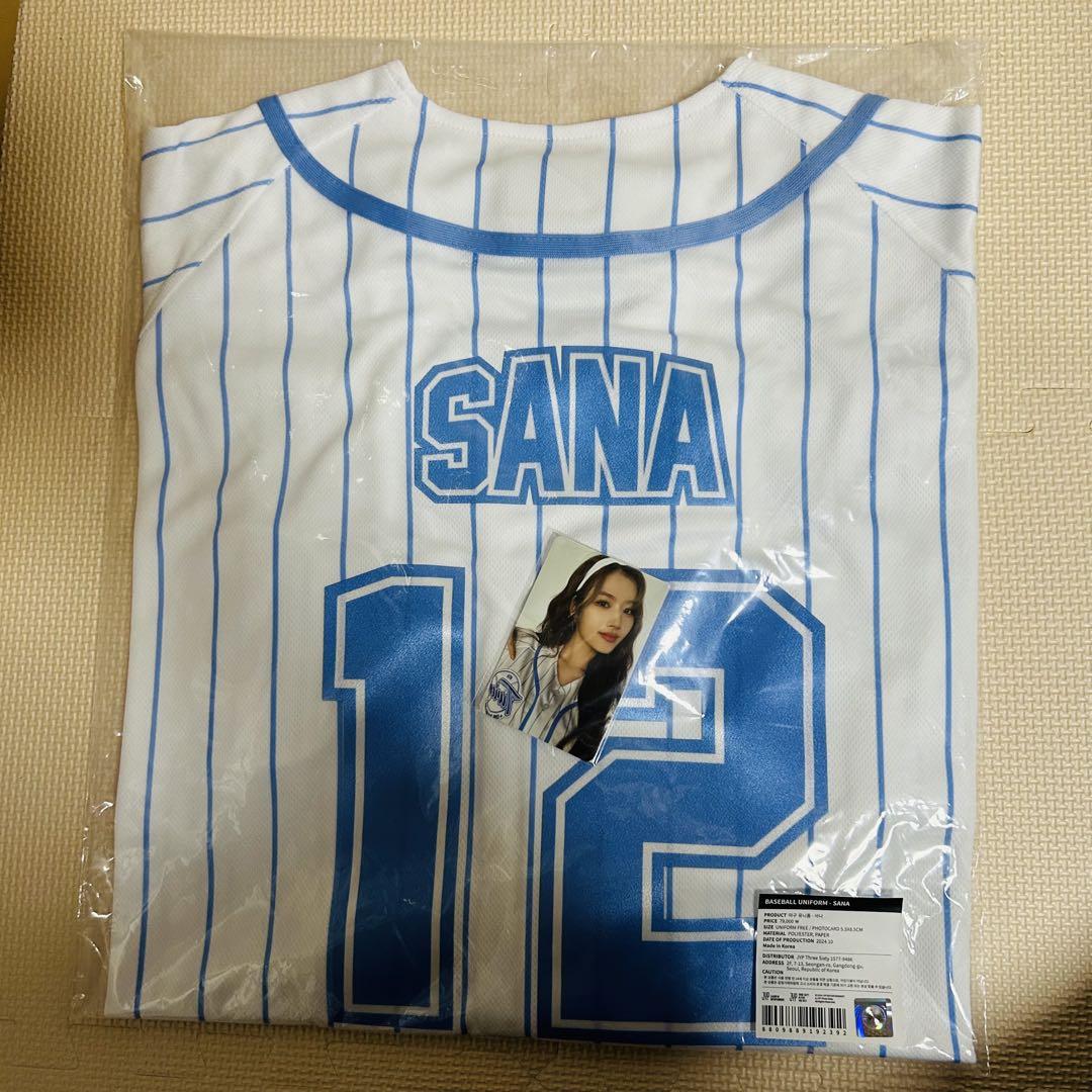 TWICE HOME9ROUND BASEBALL UNIFORM サナ