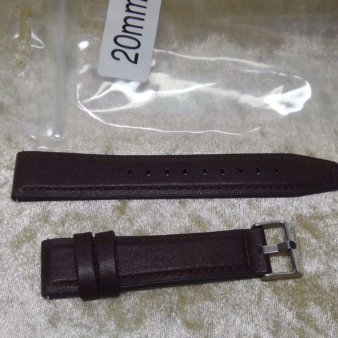 Amazfit GST用スマートウォッチ バンド ベルト 20mm 革 新品