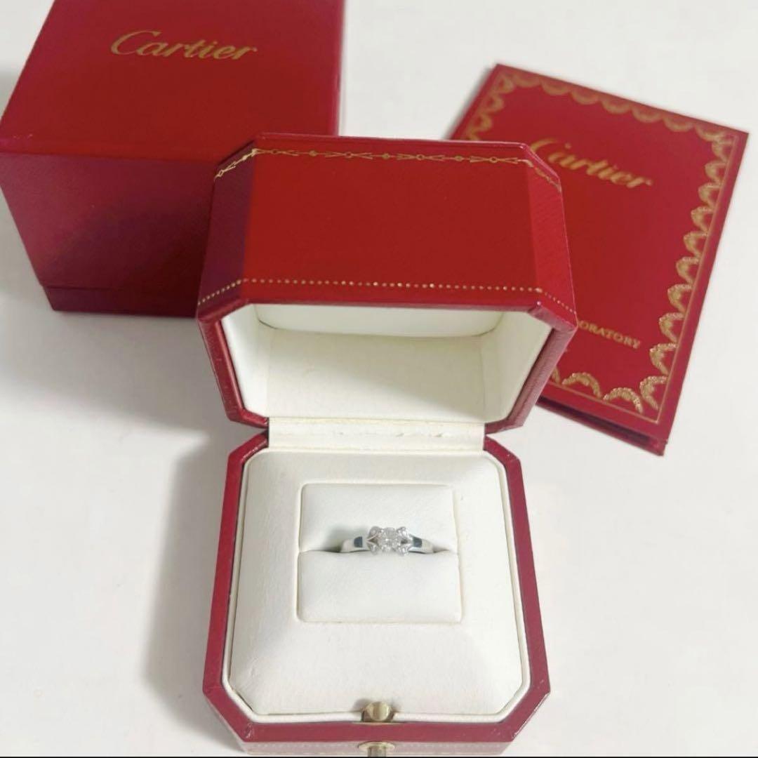 ☆極美品☆ カルティエ バレリーナ リング ダイヤモンド 0.31ct 48