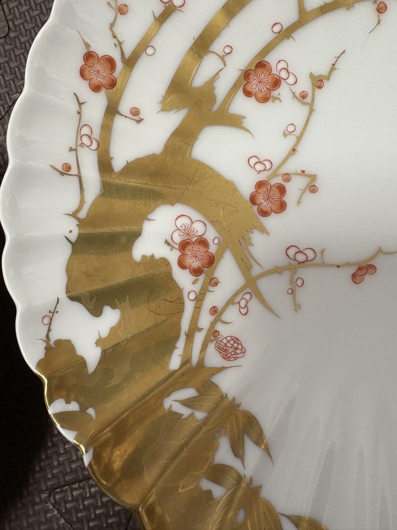 新品　宮内庁御用達『深川製磁 飾皿』