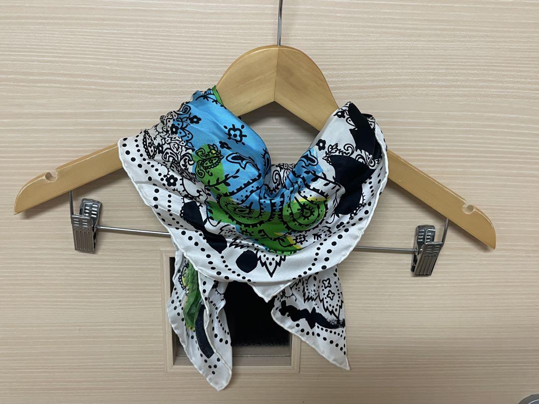manipuri 花柄 シルクスカーフ 小物