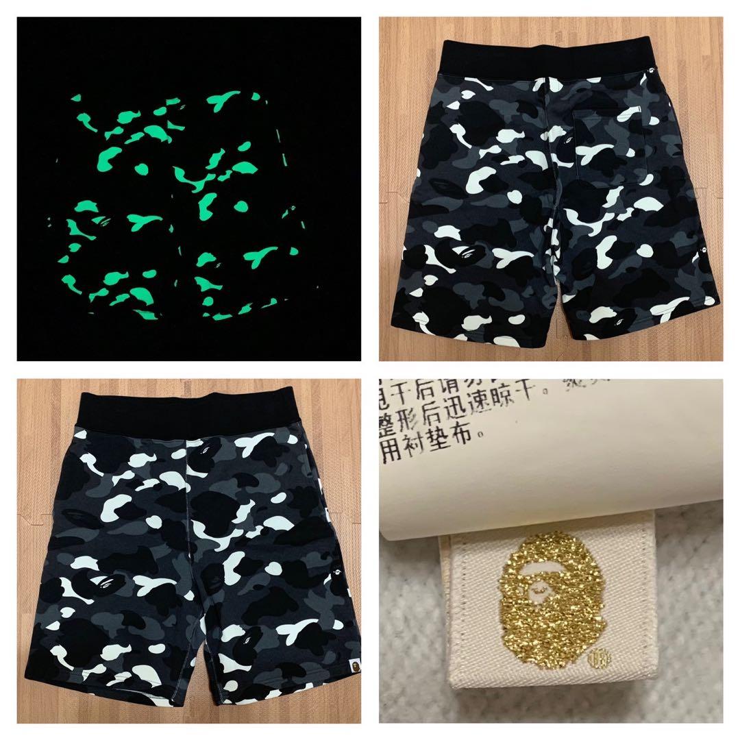 ★蓄光★ APE city camo スウェット　ショーツ L ハーフパンツ