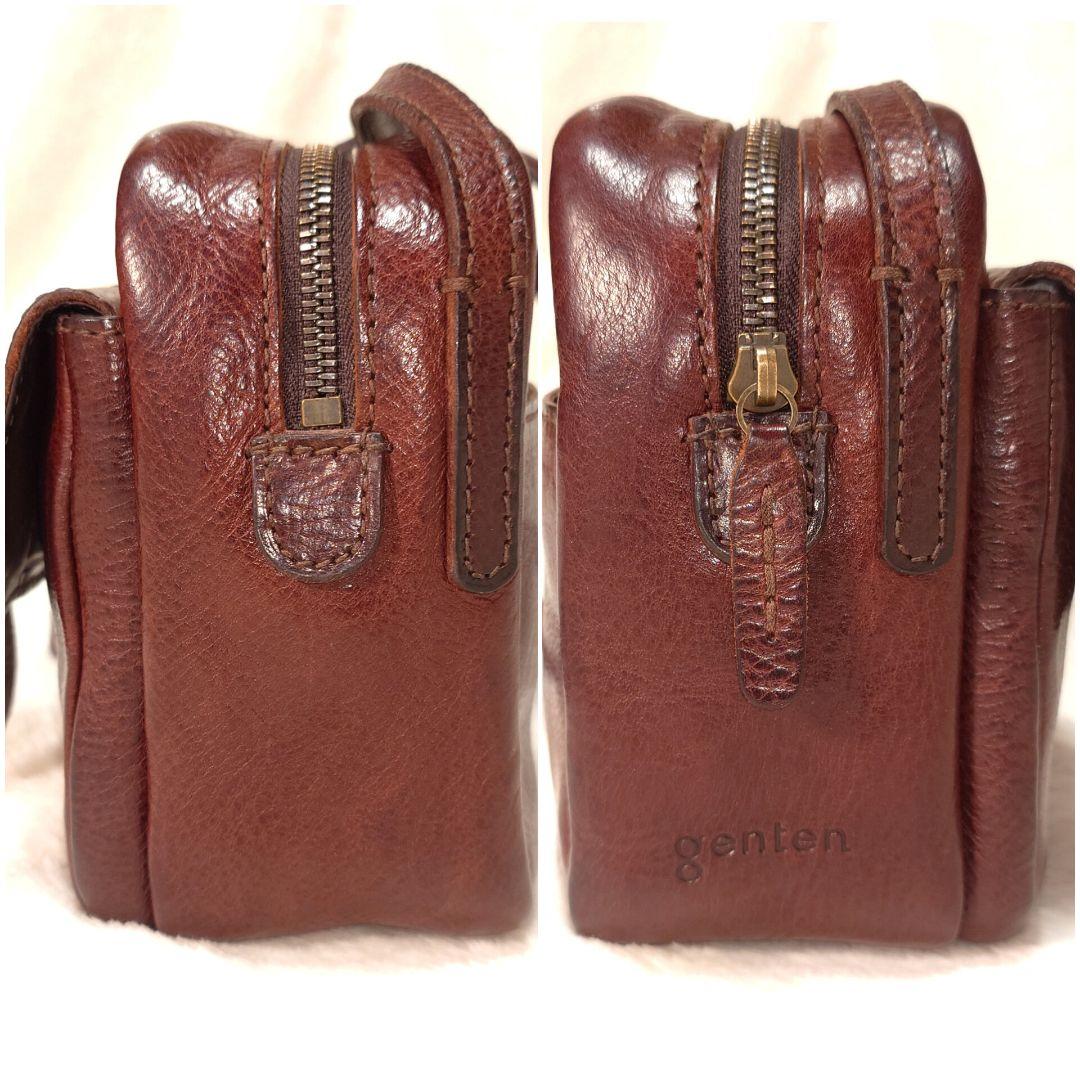 美品✨genten ゲンテン ミニショルダーバッグ トスカレザー