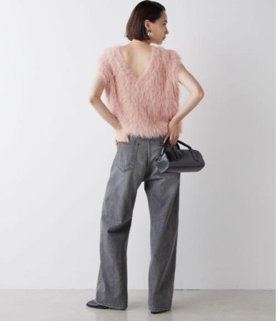 【速完売アイテム】Whim Gazette(ウイムガゼット) シャギーニットジレ 【速完売アイテム】Whim Gazette(ウイムガゼット) シャギーニットジレ