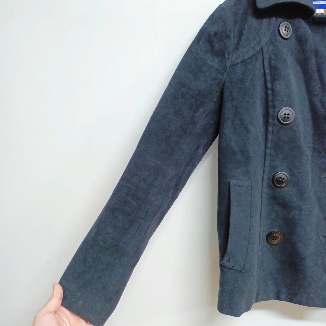 BURBERRY BLUE LABEL ダブルブレストコート 36 Sサイズ BURBERRY BLUE LABEL ダブルブレストコート 36 Sサイズ