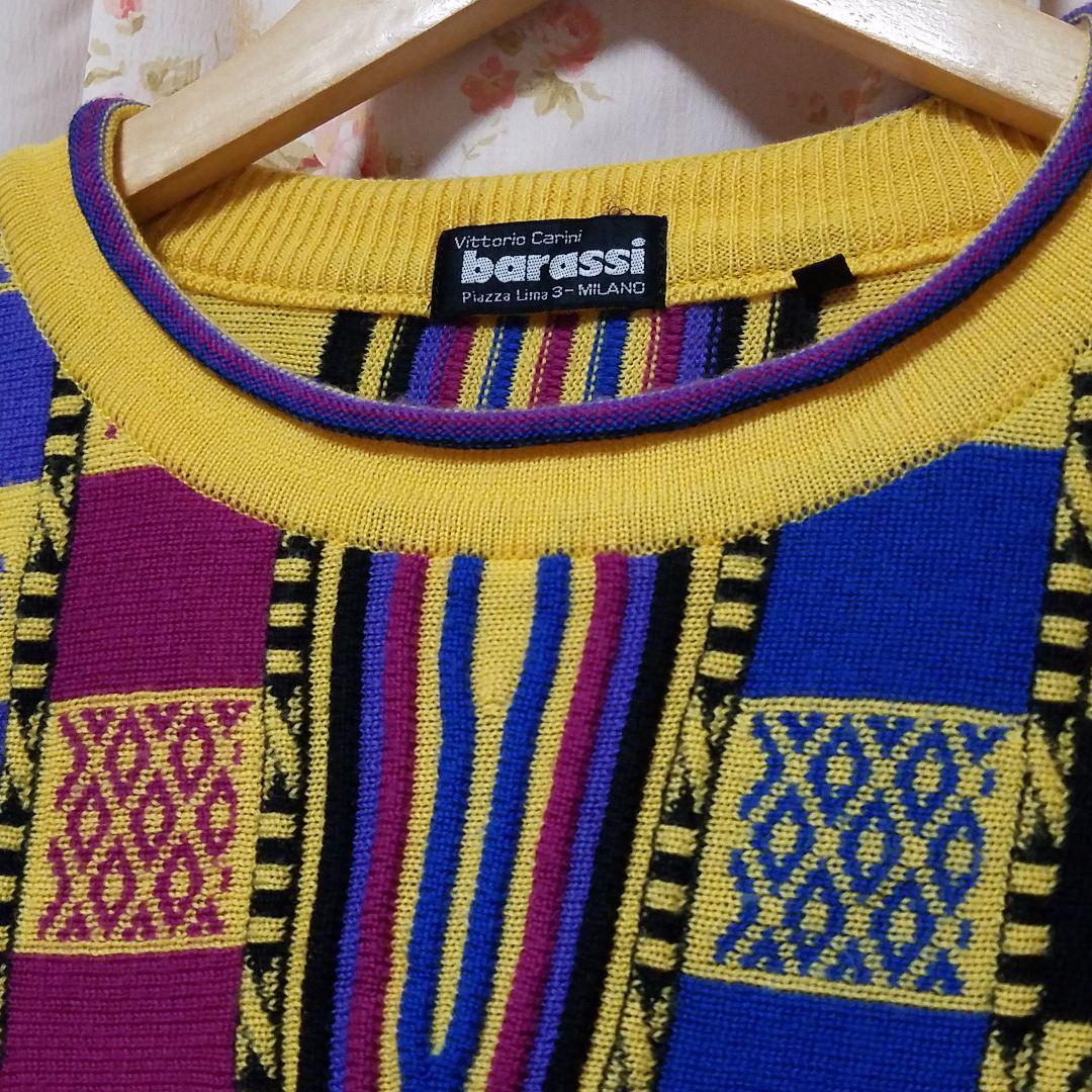 好評セール barassi セーター ヴィンテージ FSfWU-m98395926975 バラシ ニット 即納セール