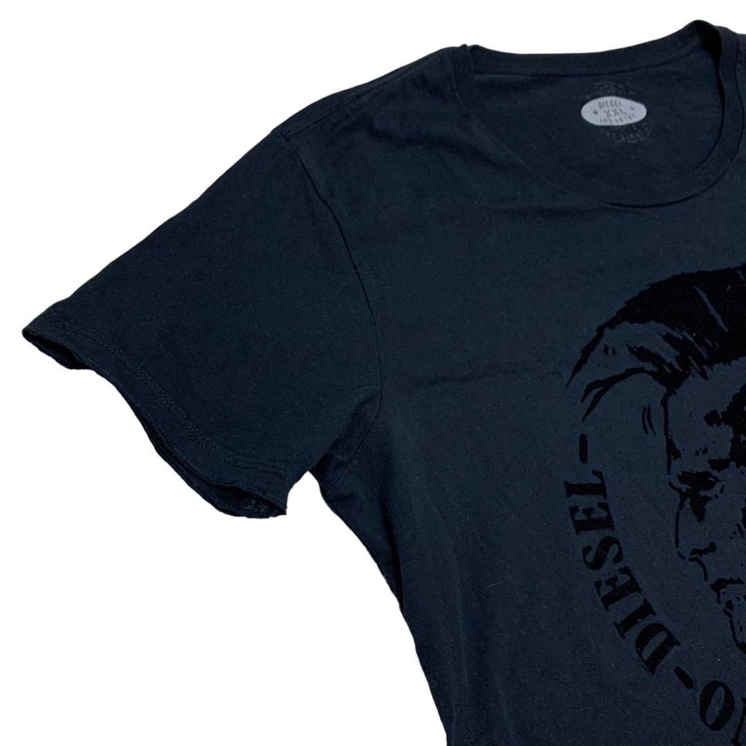 DIESEL】ディーゼル ブレイブマンロゴピアス付き半袖Tシャツ 2XL