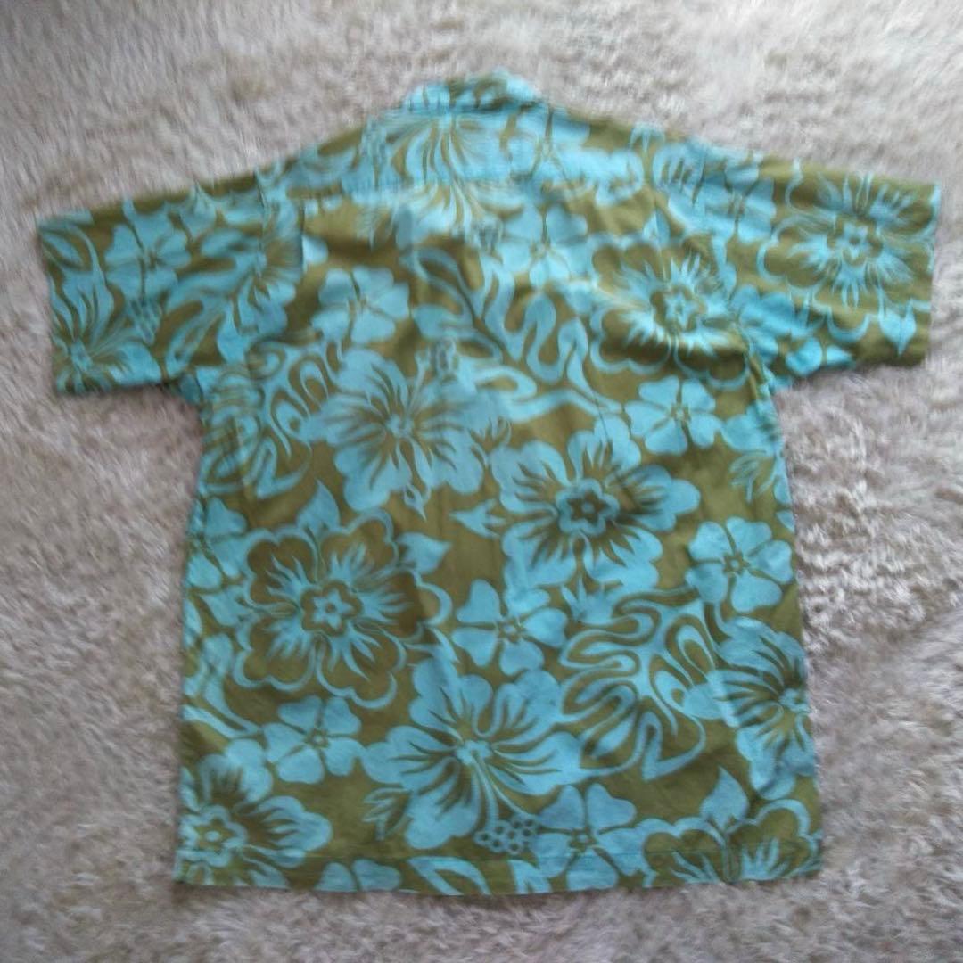 90's/USA製/STUSSY/紺タグ/ハイビスカス/アロハシャツ