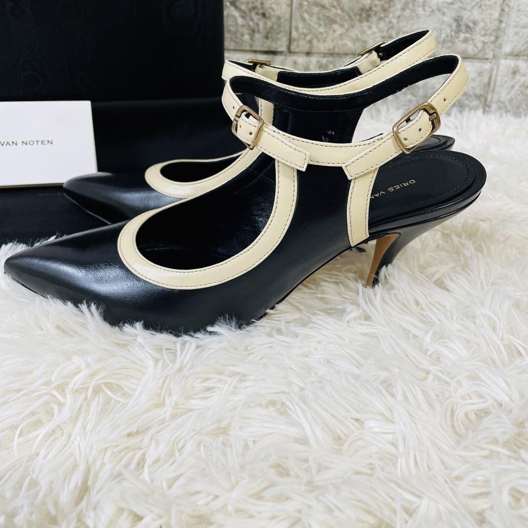 【新品】DRIES VAN NOTEN ミュールヒールサンダル　23.5㎝