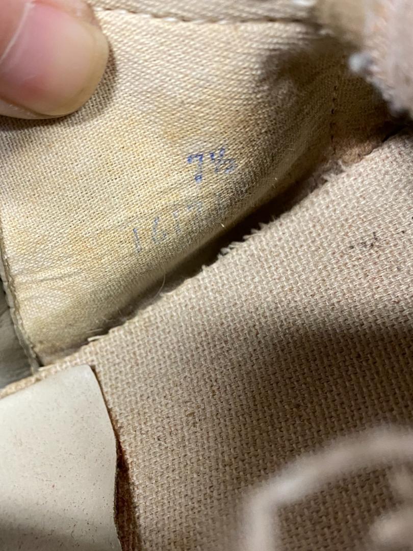 ☆830 希少 VANS バンズ ハイカット レザー 90s USA製
