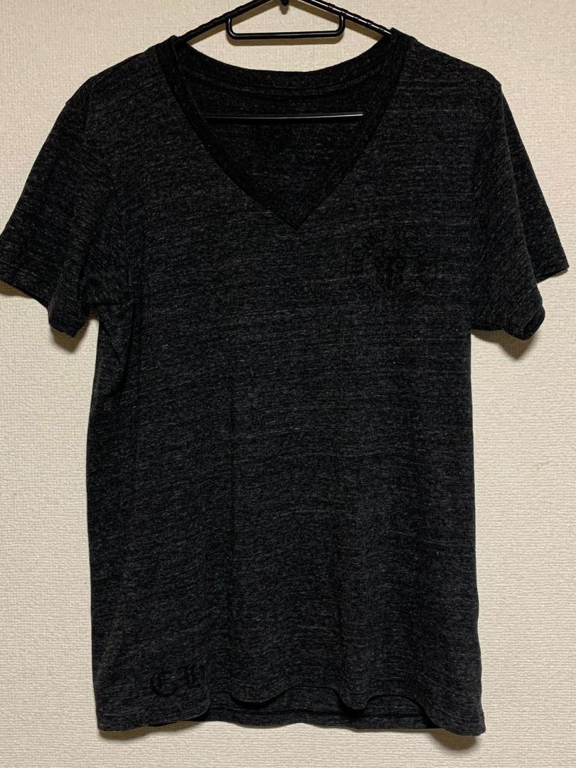 入手困難クロムハーツ　アメリカ国旗　スターズ＆ストライプス VネックTシャツ L