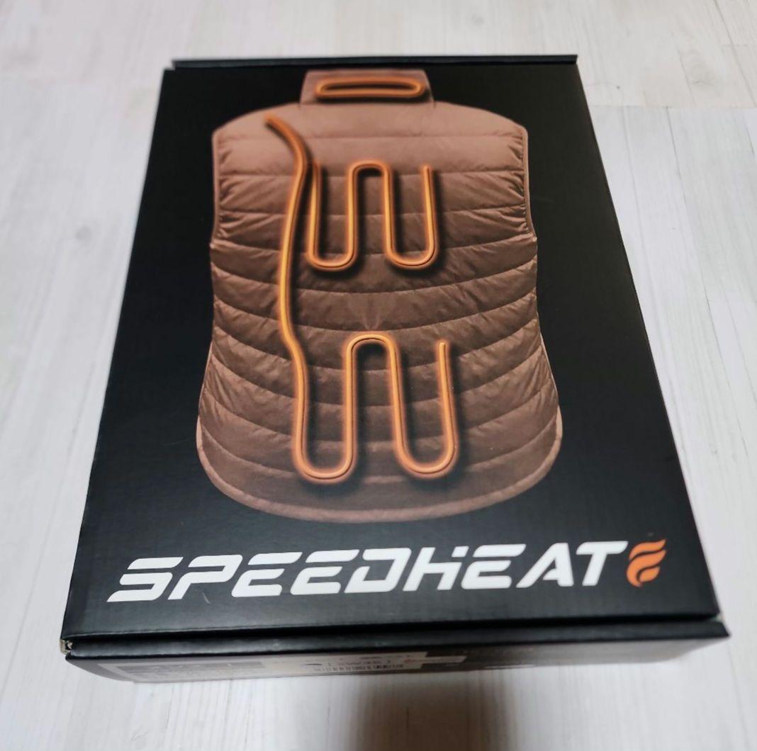 Lサイズ メンズ 電熱ベスト ブラウン スピードヒート寒さ対策