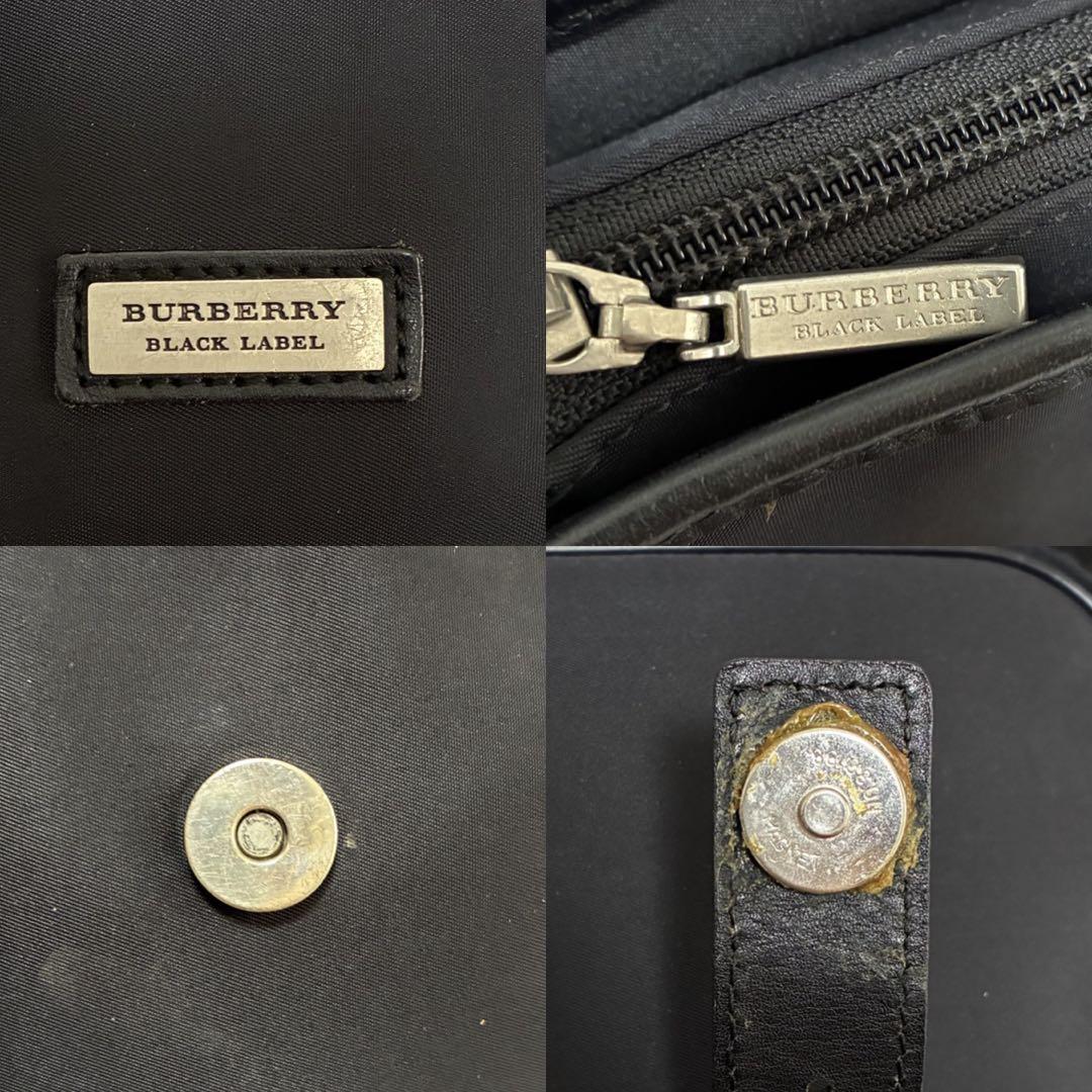 BURBERRY バーバリーブラックレーベル クロスボディ ショルダーバッグ 黒