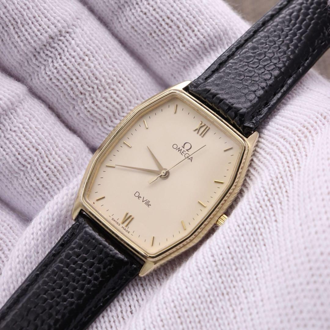 正規品【新品電池】OMEGA デビル/動作品 スクエア 1417 ヴィンテージ