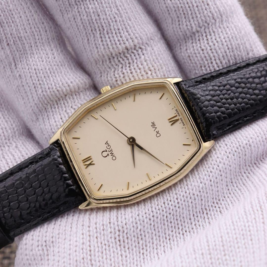 正規品【新品電池】OMEGA デビル/動作品 スクエア 1417 ヴィンテージ