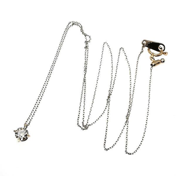 カシケイ K18 ダイヤ ネックレス 0.32ct ソリティア 定価29万