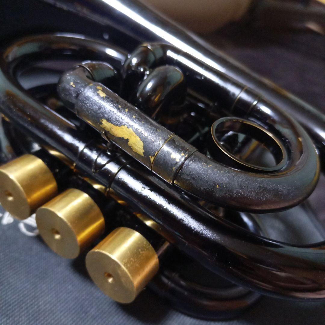 J.Michael TR−400 マイケルポケットトランペット本体 ブラック 黒