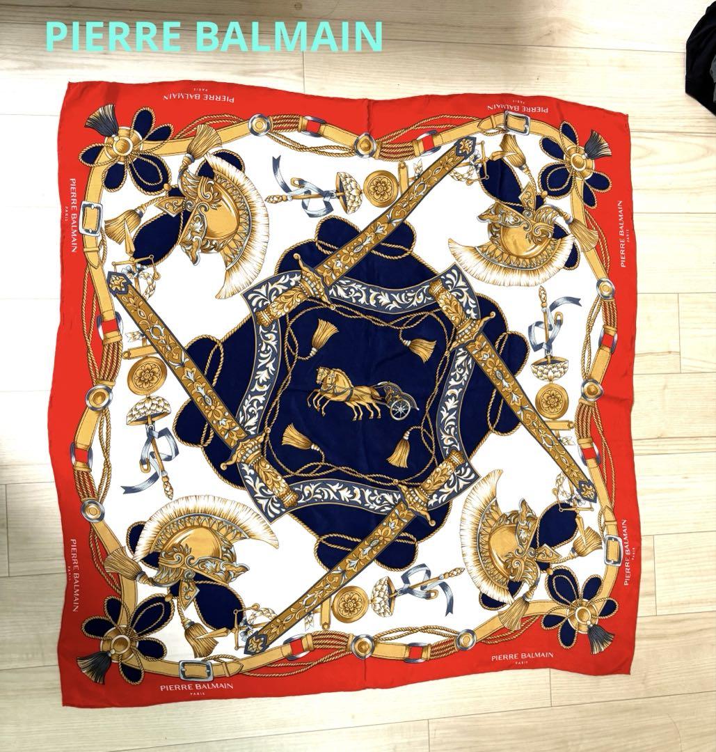 PIERRE BALMAIN  ヴィンテージ　スカーフ　シルク100%