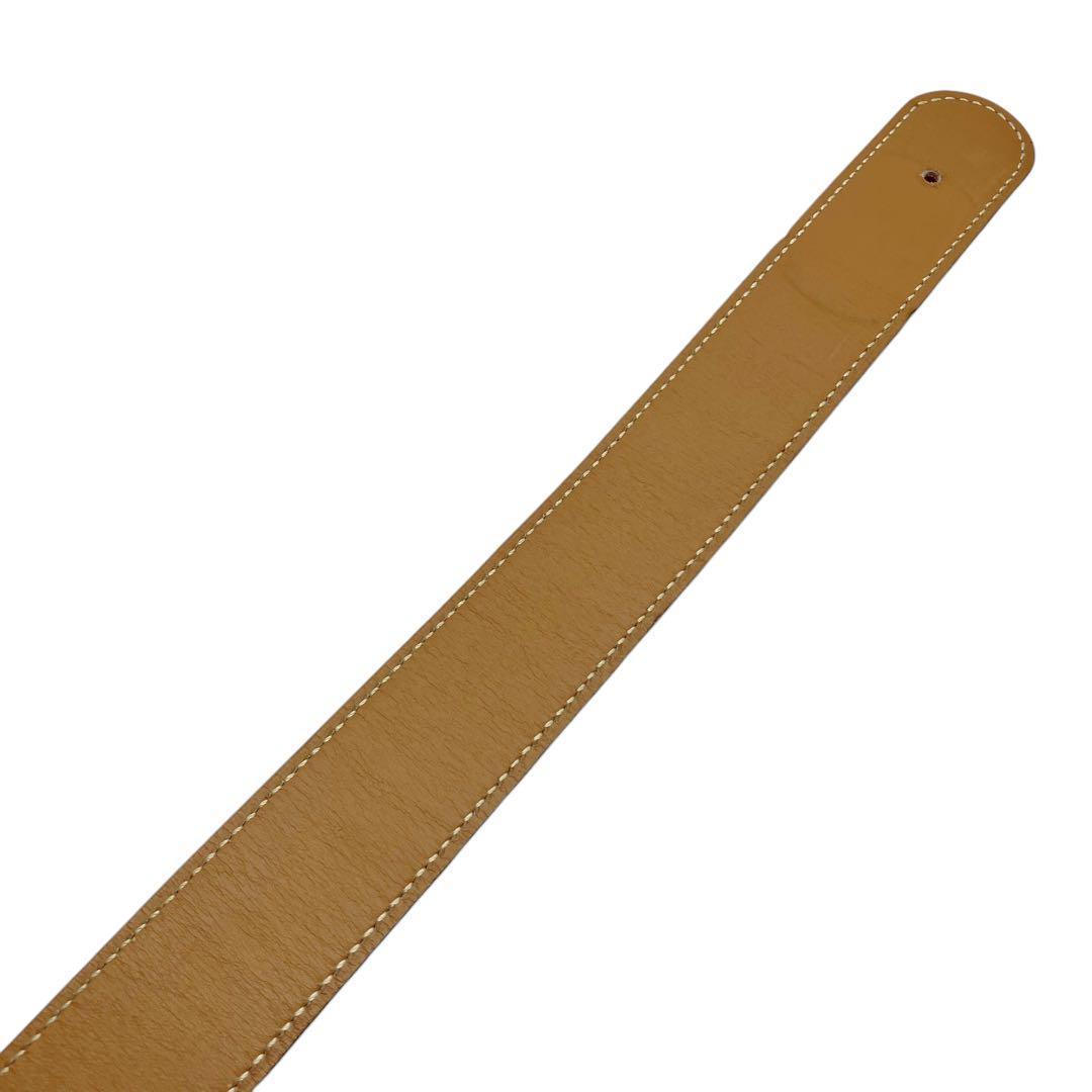⭐️美品⭐️ エルメス レザー ベルト 65 ベージュ レッド
