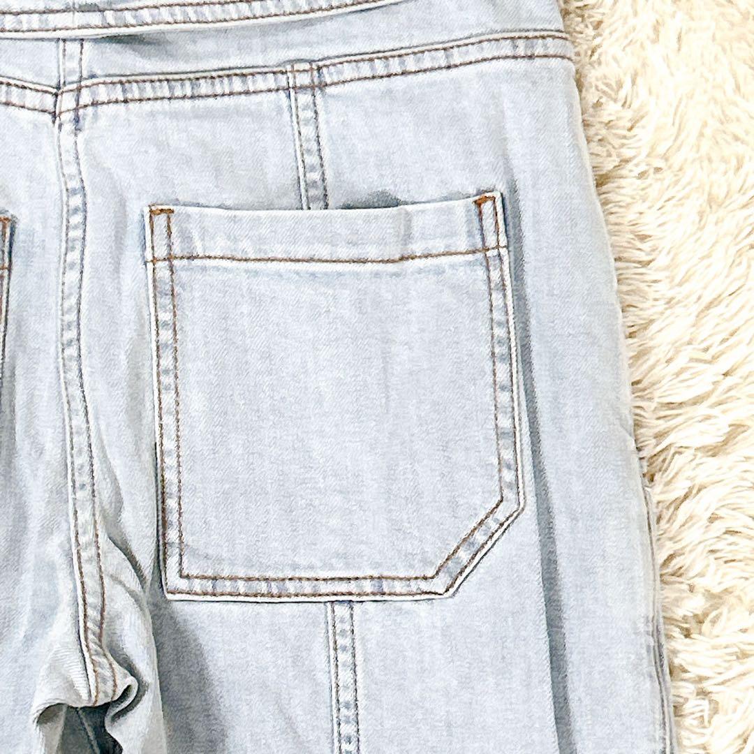 【美品】ulla johnson ハイウエストデニムパンツ　リボン