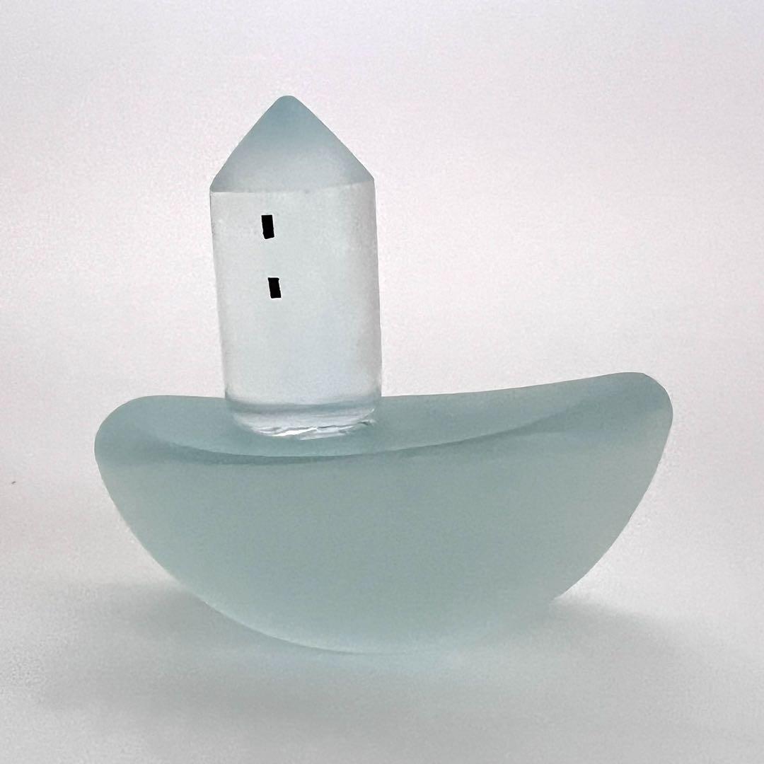 【大放出セール】 人気硝子作家Mellow Glass タナカユミさんの硝子のお家と船 工芸品