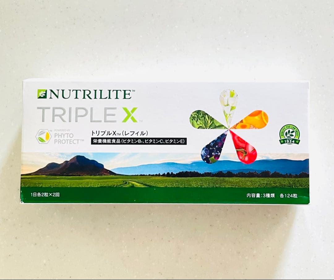 アムウェイ トリプルX レフィル 124粒 未開封品目立った傷や汚れなし
