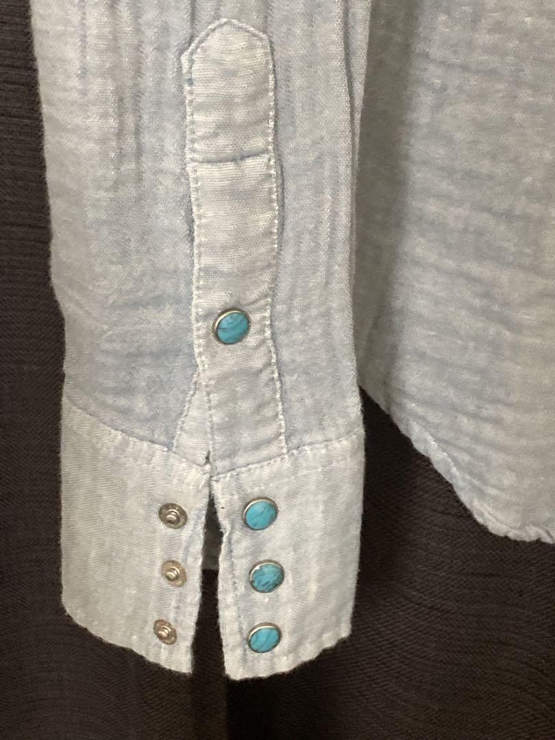 @kira 　DOUBLE GAUZE WESTERN SHIRT