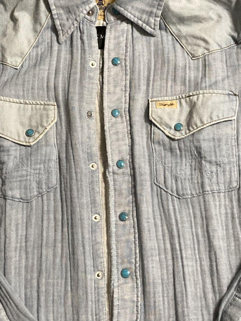 @kira 　DOUBLE GAUZE WESTERN SHIRT