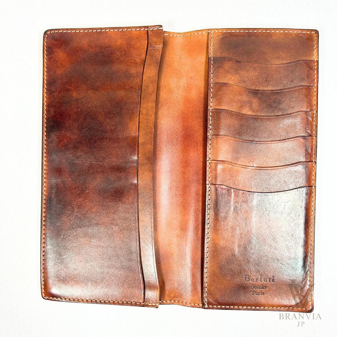 Berluti ベルルッティ セコイヤ スクリットレザー 長財布 オルガ期 Berluti ベルルッティ セコイヤ スクリットレザー 長財布 オルガ期