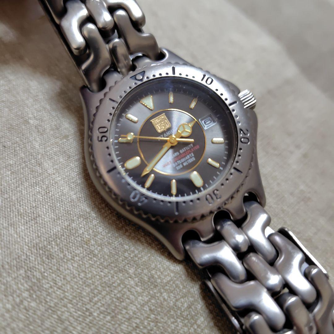 【値下げ！】希少 稼働品 ELGIN ブラックチタニウムで軽量 デイト付ダイバー