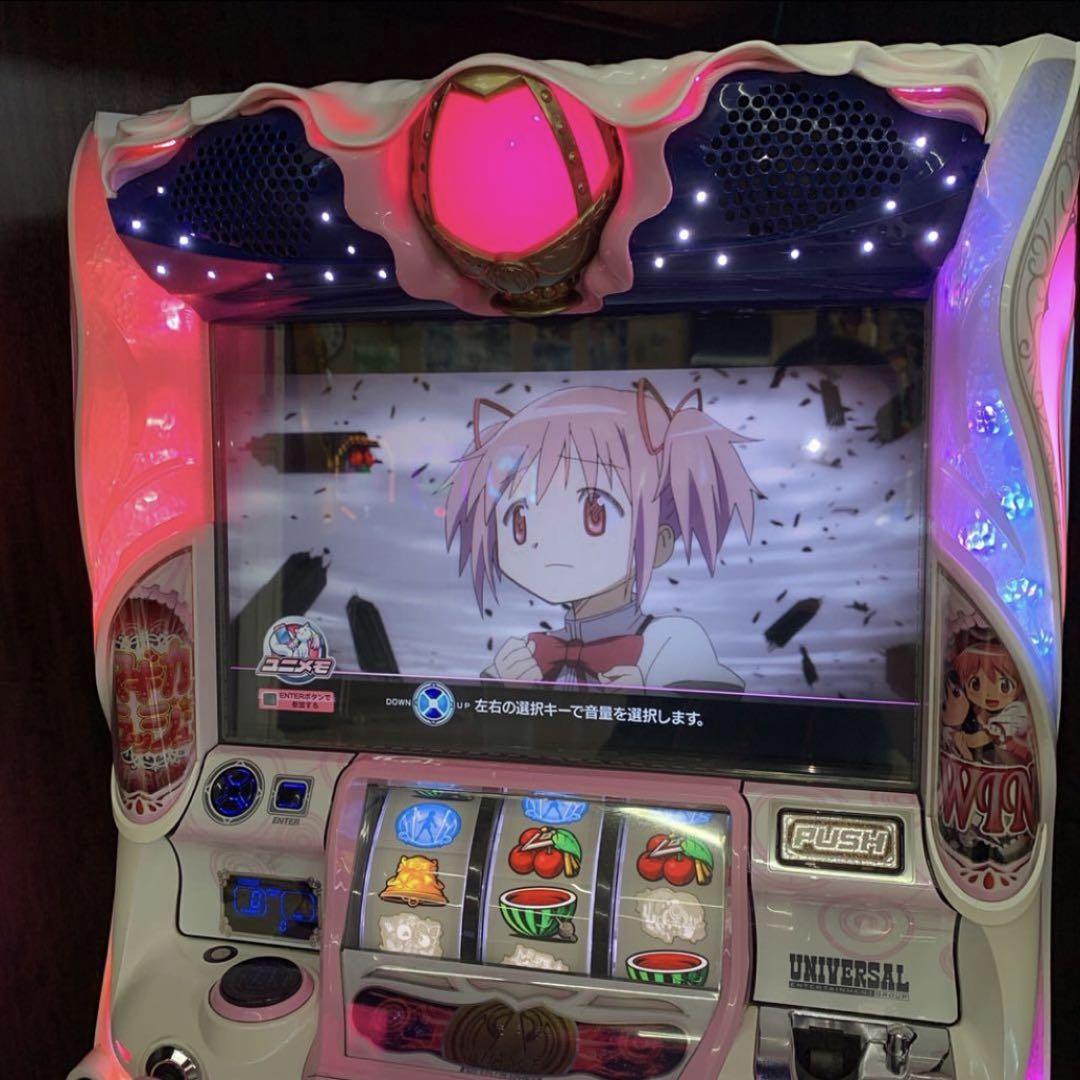 パチスロ実機 SLOT魔法少女まどか☆マギカ2 コイン不要機付