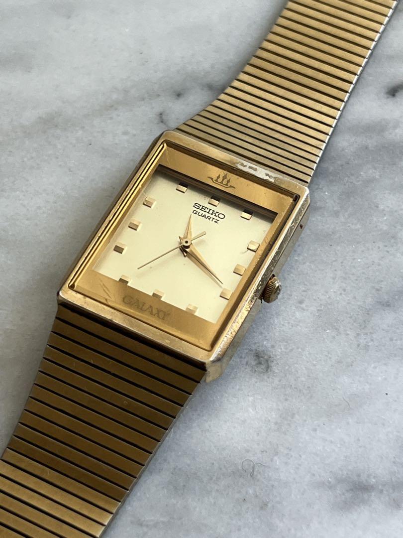 【新品電池】SEIKO GALAXY GOLD QZ vintage セイコー