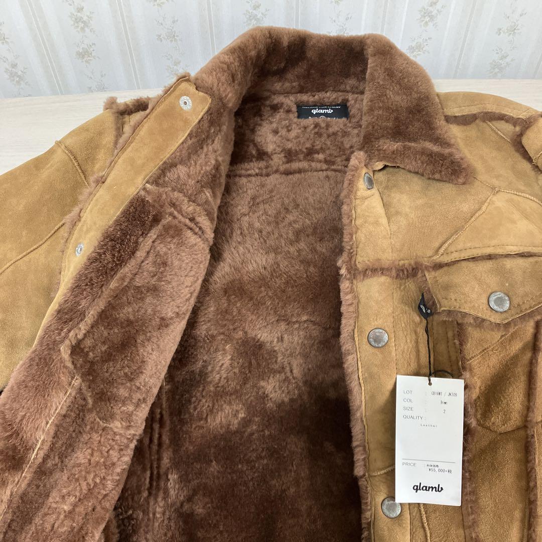 glamb レザージャケット Mサイズ ブラウン 未使用品 glamb レザージャケット Mサイズ ブラウン 未使用品