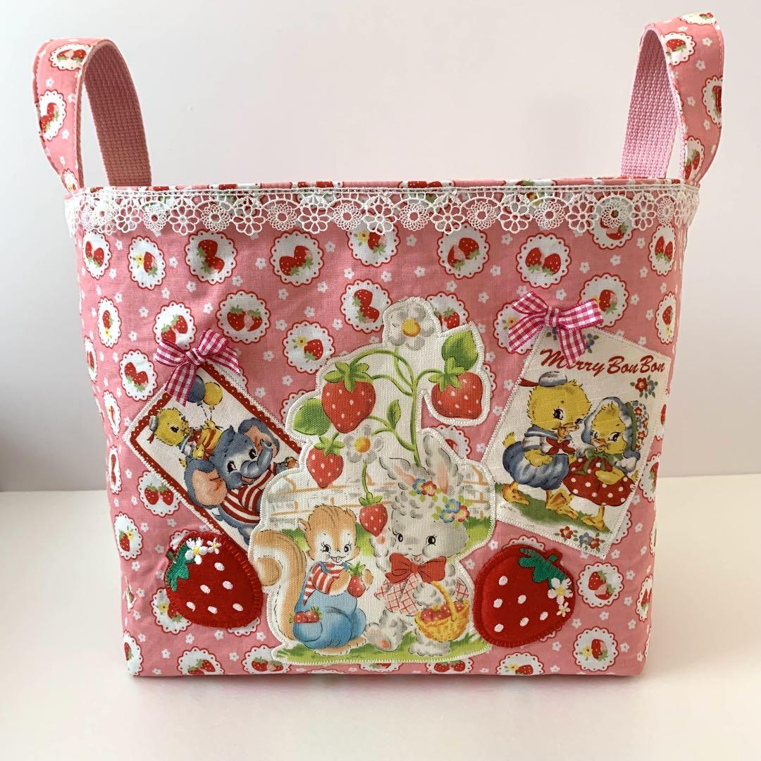 ❤メリーボンボンクリスマス 布バスケット3点 ハンドメイド ハンドメイド 布バスケット 現品限り☆超レアクリスマスメリー