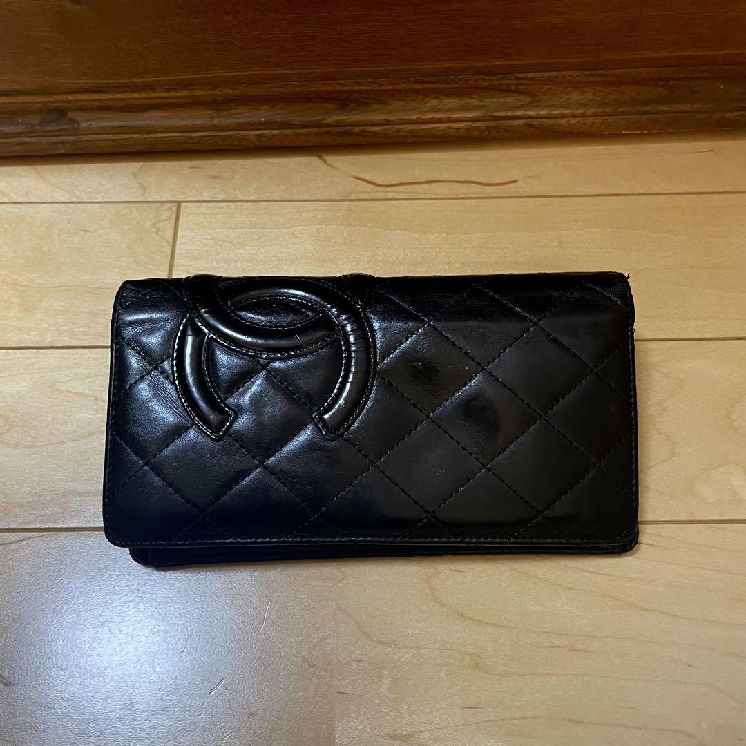 ○CHANEL カンボンライン ココマーク 長財布