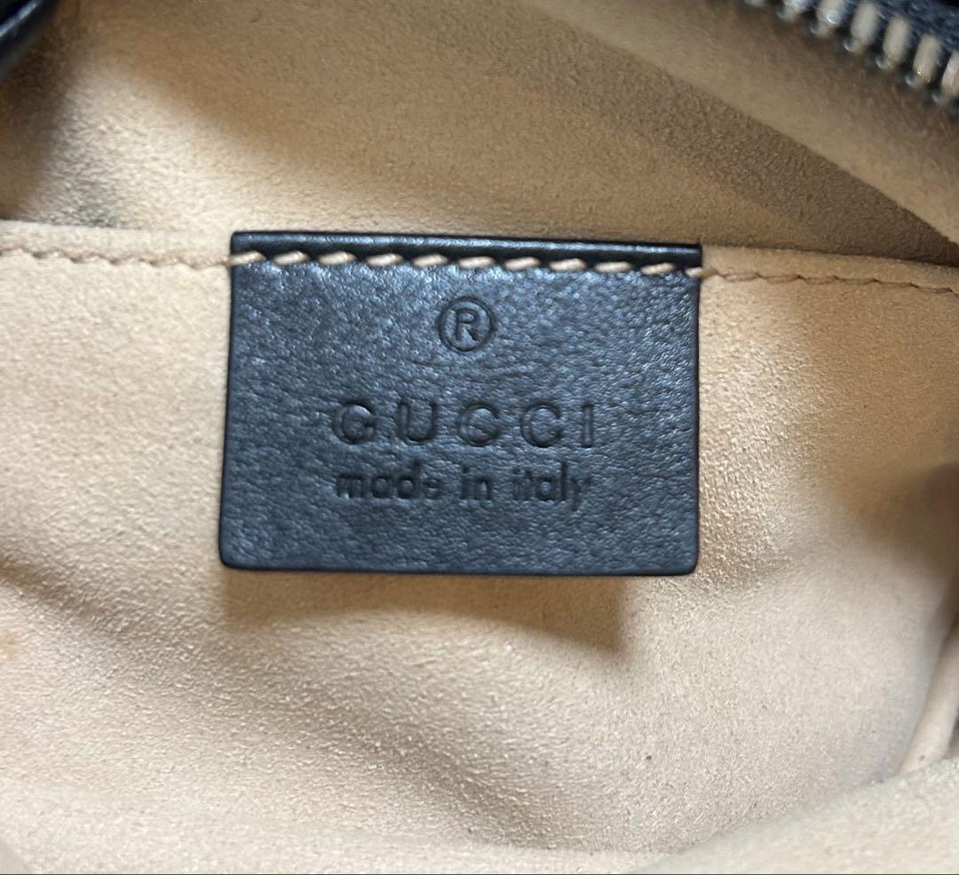 GUCCI グッチ GGマーモント キルティングレザー ベルトバッグ