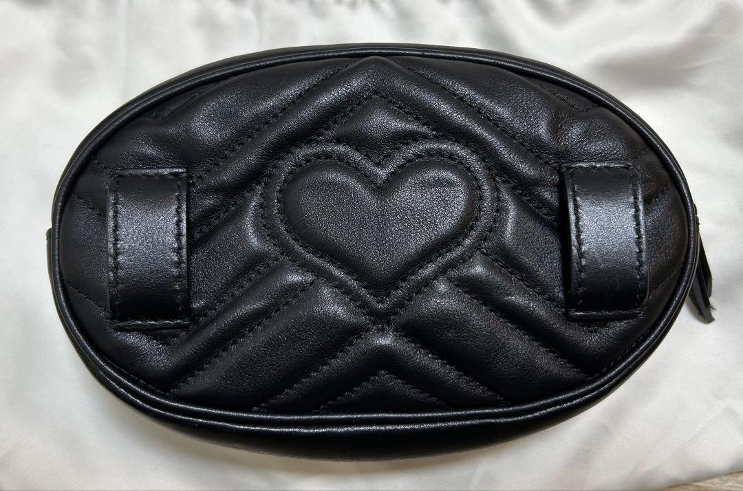 GUCCI グッチ GGマーモント キルティングレザー ベルトバッグ