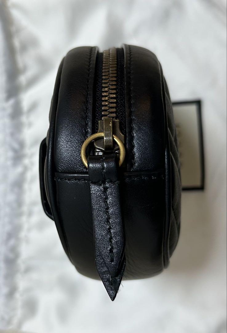 GUCCI グッチ GGマーモント キルティングレザー ベルトバッグ