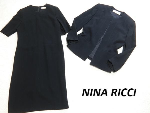 美品　ニナリッチ　東京イギン　フォーマル　ワンピース　セットアップ　ブラック