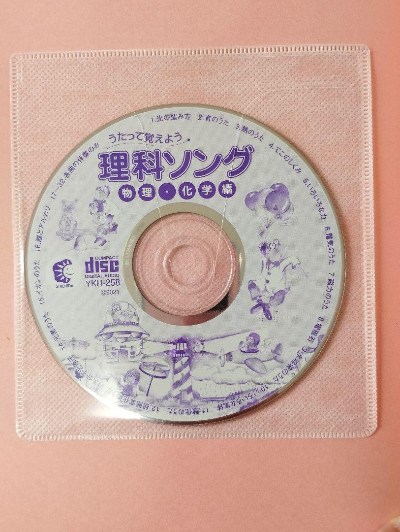 七田式　うたって覚えよう　社会科ソング、理科ソング5冊　CD5枚　セット