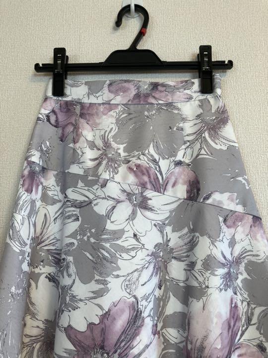 人気好評 未使用品 アプワイザーリッシェ大花プリントフレアスカート 0 TxXvj-m98446398273 送料無料人気