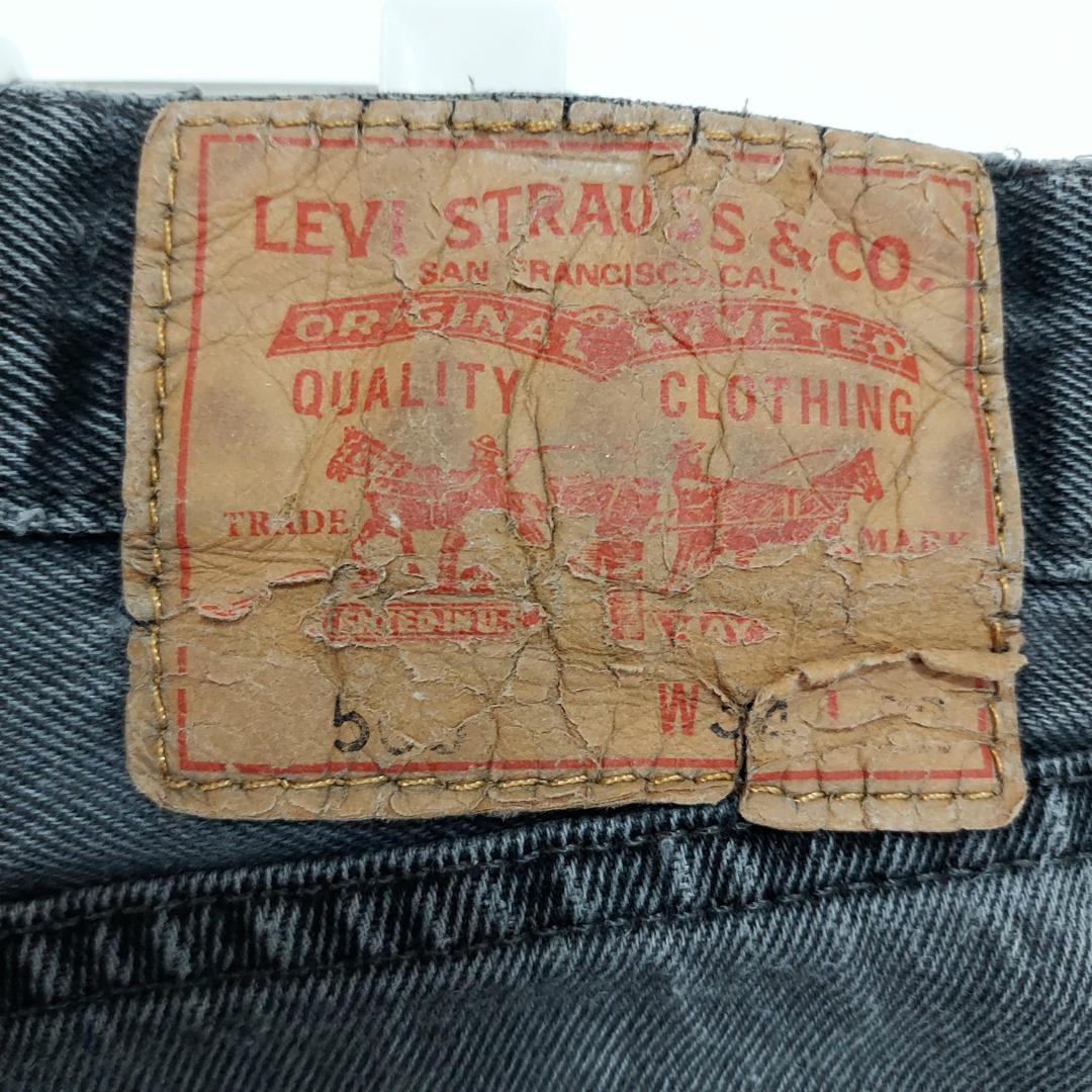 リーバイス569 Levis W34 ブラックデニム 黒 ストレート 9344
