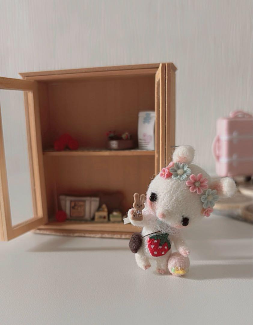 羊毛フェルト 小さなうさぎちゃん ハンドメイド作品 作家様