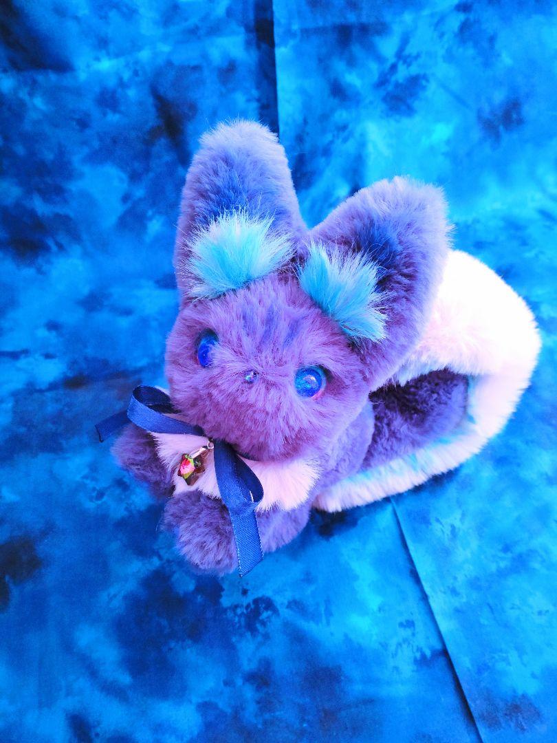 アートドールmanmarun作リスっち瞳蓄光☆琉球ガラス☆星☆モフモフ動物りす