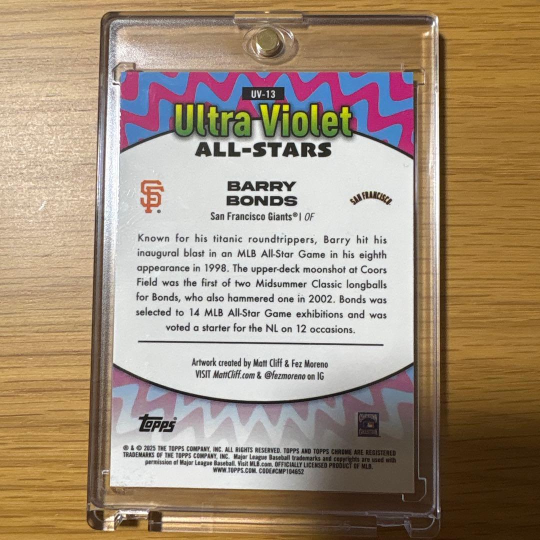 Topps Chrome バリー ボンズ Ultra Violet SSP UP786_INFO
