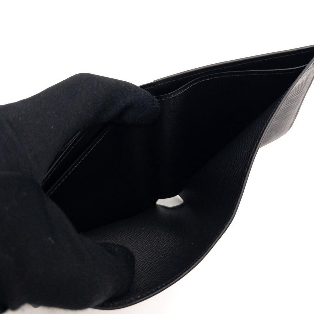 【超極美品】ルイヴィトン　ポルトフォイユマルコNM エピ　二つ折り財布　黒