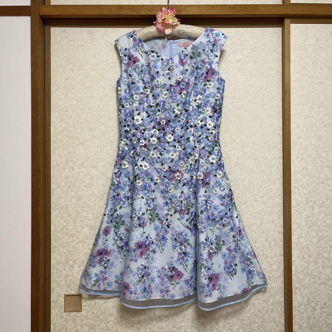 tocca 宝塚コラボ　総刺繍ワンピース00 新品未使用タグつき 未使用タグ付き】TOCCA 宝塚 コラボ ワンピース ドレス サイズ0