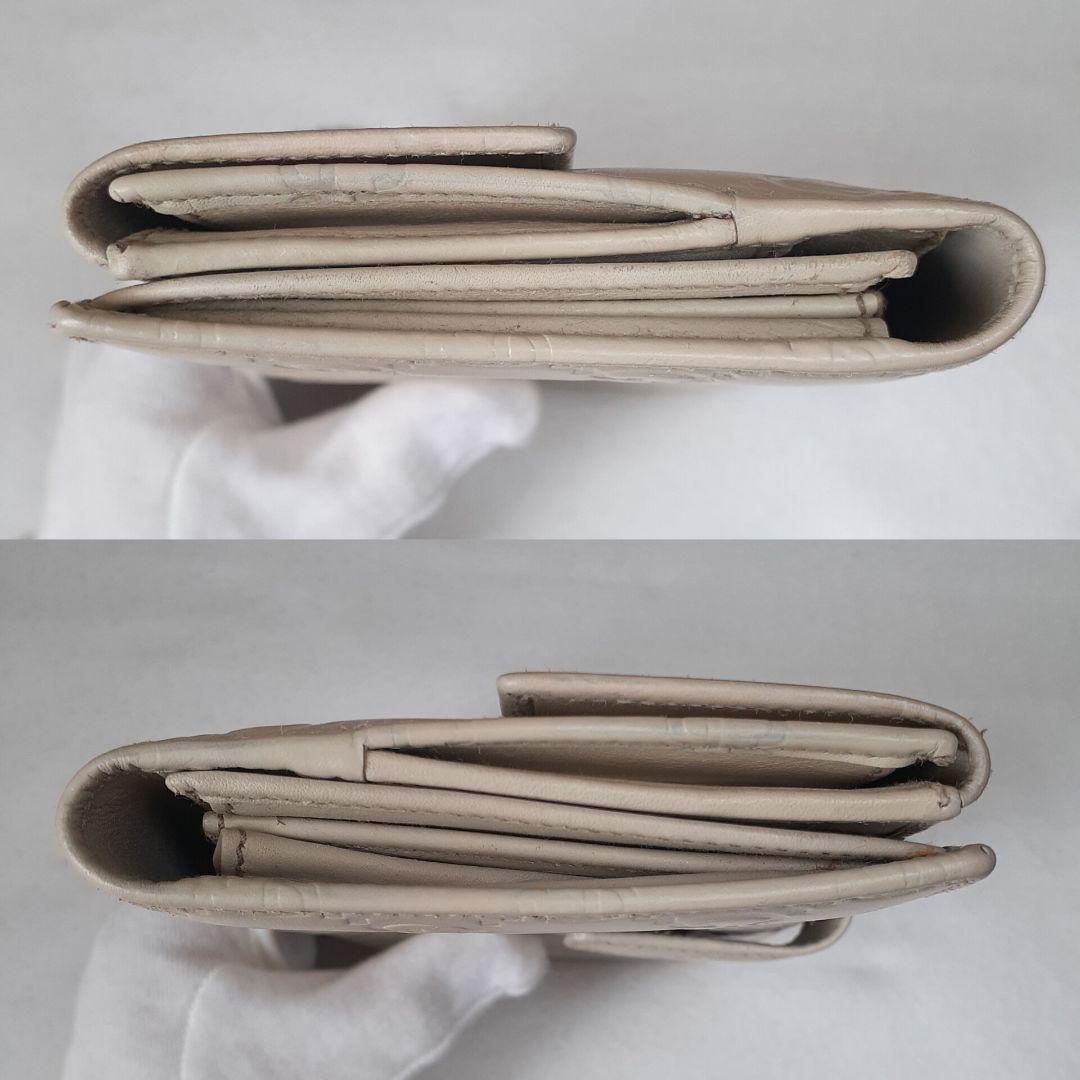 ⭐GUCCI⭐　グッチ　長財布　シマ　GG アイボリー系　ウォレット