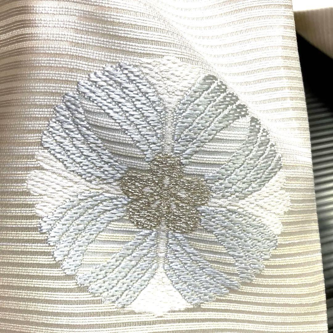 正絹 西陣織 新品未使用品 夏の名古屋帯【花紋】No2782 - メルカリ